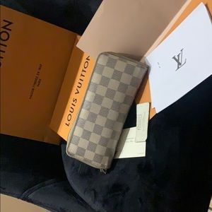 Louis Vuitton Damier Azur Canvas CLÉMENCE WALLET